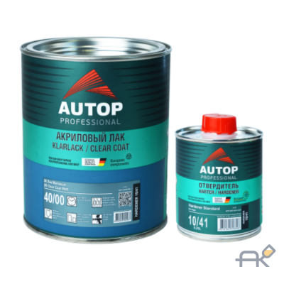 Лак AUTOP(CLEAR MATT 2K) матовый+отв(40-00)